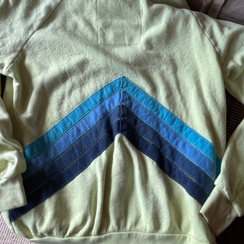 Aviator Nation Lime green mountain stripe